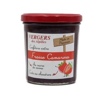 Confit de Provence Džem jahodový s množstvom jahôd, Vergers des Alpilles, Francúzsko, pohár 370g