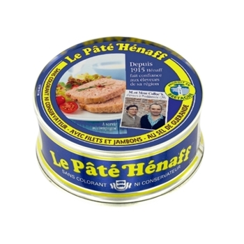 Hénaff Prémiový bravčový Luncheon meat Paté Hénaff, Francúzsko, plech 156g (tradičný 156g)