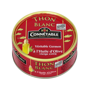 Connétable Premium tuniak biely v panenskom olivovom oleji, Francúzsko, plech 80g