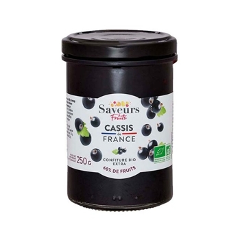 Naturgie Ríbezľový džem BIO Premium 60% z francúskych čiernych ríbezlí, pohár 250g