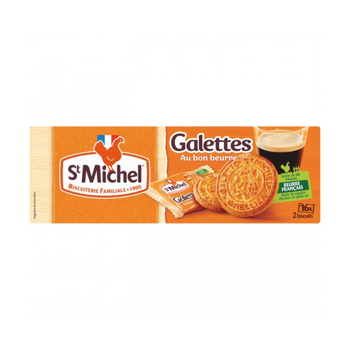 St. Michel Maslové sušienky Galette 16x2ks samostatne balené, Francúzsko, krabica 208g