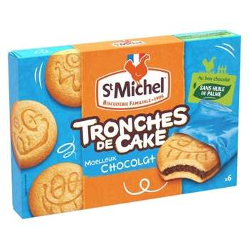 St. Michel Piškótové čokoládové sušienky Tronches, 6ks samostatne balené, Francúzsko, krabica 175g