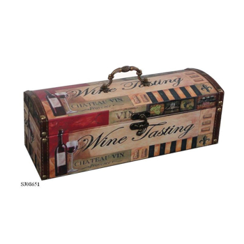 Kufrík na víno s motívom ''Wine Tasting'' na 1 fľašu