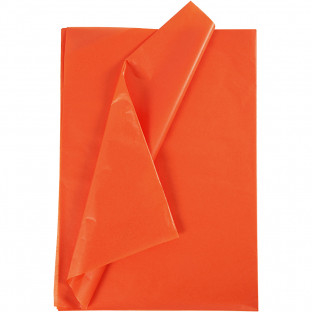 Hodvábny papier oranžový 70x50 cm - výplň pre darčekové balíčky