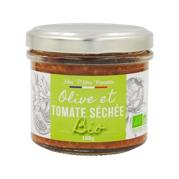 Mes P´tites Recettes BIO olivová nátierka so sušenými paradajkami, pohár 100g