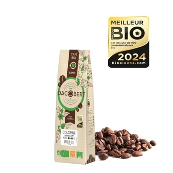 Les cafes Dagobert zrnková káva BIO 100% arabica Colombia, Francúzsko, bag 250g