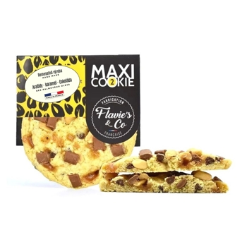 Flavie's & Co Maxi cookie Arašidy - karamel - čokoláda, Francúzsko, 75g