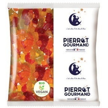 Pierrot Gourmand Gumené medvedíky BIO Vegan, Francúzsko, vrecko 1000g