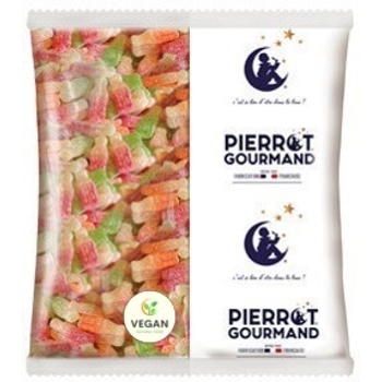 Pierrot Gourmand Gumené cukríky bottles soda Vegan, Francúzsko, vrecko 1000g