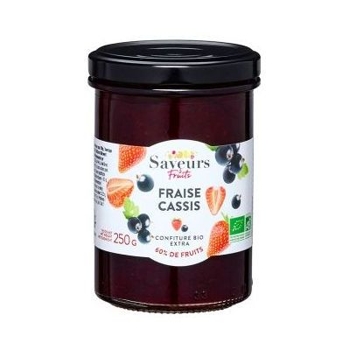 Naturgie Jahodovo - ríbezľový džem BIO Premium 60%, pohár 250g