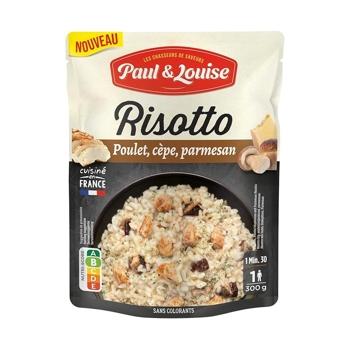 Paul & Louise Rizoto s kuracím mäsom, hubami a parmezánom, Francúzsko, doypack 300g