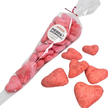 Pierrot Gourmand Jahodové srdiečka v darčekovom sáčku, Francúzsko, 130g
