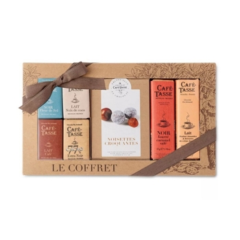 Cafe Tasse Darčeková krabička ''Mix'' rôznych čokolád, 314g, Belgicko,  314g