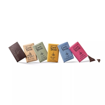 Cafe Tasse Čokoládky 9 gr rôzne druhy (50ks), Belgicko,  450g