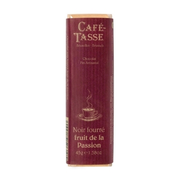 Cafe Tasse Plnená čokoládová tyčinka, horká s marakujovou plnkou, 45g, Belgicko,  45g