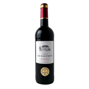 Víno červené Château Les Barathons Bordeaux 0,75l, Francúzsko,  0.75l
