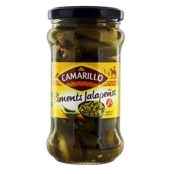 Camarillo Pikantné papričky jalapenos, krájané, Francúzsko,  280g