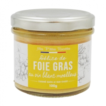 Mes P´tites Recettes Kačacie pečienky Foie Gras so sladkým vínom, Francúzsko, pohár 100g