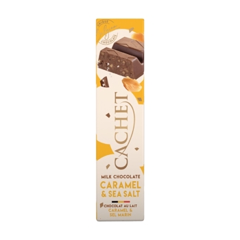 Cachet Čokoládová tyčinka mliečna s karamelom a morskou soľou, Belgicko, 50g