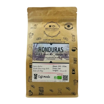 Arlos coffee Prémiová zrnková káva 100% Arabica Hodnuras Marco BIO, Francúzsko, 250g