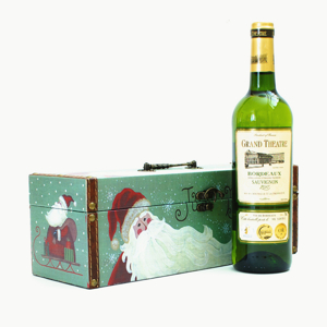 Kufrík na víno s vianočným motívom (Merry Christmas)