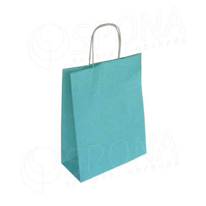 Darčeková taška papierová PASTELO, bledo modrá, 270x12x370 mm