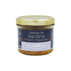 Jardimére Rillet - nátierka zo sardiniek s papričkami, Francúzsko, pohár 90g...