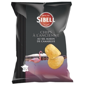 Sibell Chipsy s morskou soľou z Camargue, Francúzsko, vrecko 135g