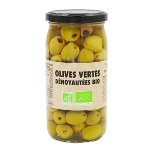 Jardimére Zelené olivy vykôstkované v náleve, BIO, Francúzsko, pohár 370ml...