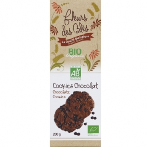 Fleurs des Blés Čokoládové cookies sušienky BIO,  Francúzsko, balenie 200g...