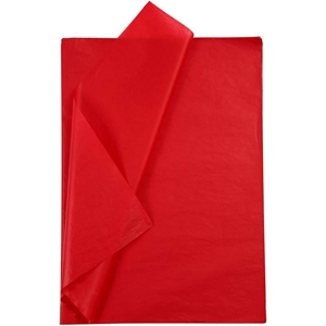 Hodvábny papier červený 70x50 cm - výplň pre darčekové balíčky