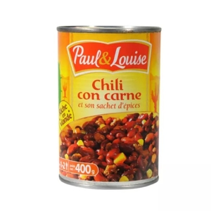 Paul &amp; Louise Chilli con carne, Francúzsko, plech 400g