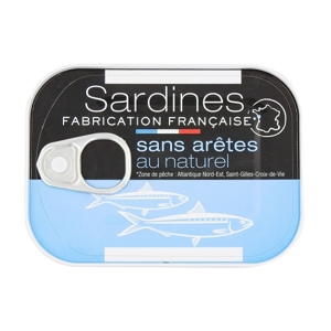 Jardimére Vykostené sardinky prírodné, bez oleja, Francúzsko, plech 115g