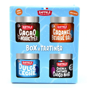 Raffolé Darčekový box 4x karamelový krém V1, Francúzsko, pohár 1000g