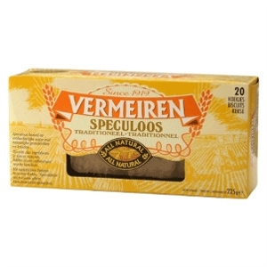 Vermeiren Karamelové sušienky Speculoos - VEGAN, Belgicko, krabica 225g