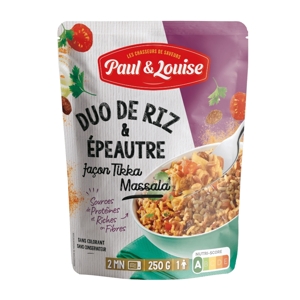 Paul &amp; Louise Duo ryže a špaldy na spôsob Tikka Massala, Francúzsko, doypack 2...