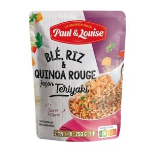 Paul &amp; Louise Pšenica, ryža a červená quinoa s Teryaki omáčkou, Francúzsko, do...