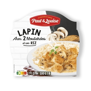 Paul &amp; Louise Králik s horčicovou omáčkou a ryžou, Francúzsko, miska 300g