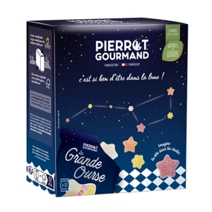 Pierrot Gourmand Želé cukrovinky hviezdičky, Box 12 mini balíčkov, Francúzsko 264g