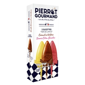 Pierrot Gourmand Darčeková krabica 3ks lízaniek, Francúzsko, darč. krabica 40g