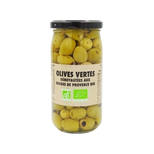 Jardimére Zelené BIO olivy vykôstkované s provensálskymi bylinkami,Francúzsko,...