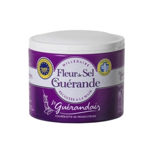 Coopérative Le Guérandais Exkluzívna morská soľ „Fleur de Sel“ v dóze, Francúz...