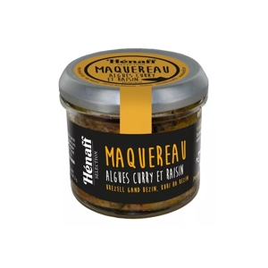 Hénaff Nátierka z makrely s morskými riasami, kari a hroznom, 90g