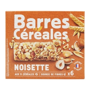 Jardimére 6 ks Cereálne tyčinky s lieskovými orieškami, Francúzsko,  126g