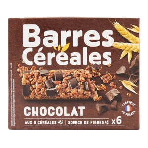 Jardimére 6 ks Cereálne tyčinky s horkou čokoládou, Francúzsko,  126g