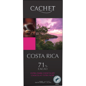 Cachet Horká čokoláda Costa Rica 71% kakaa, Belgicko, 100g