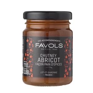 Favols Marhuľové čatní (konfit) s perníkovým korením, Francúzsko, pohár 110g...