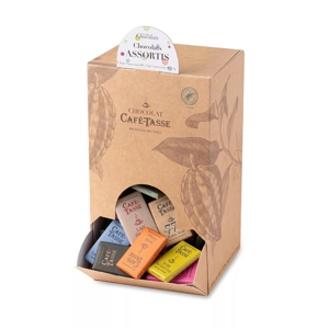Cafe Tasse Čokoládky 9 gr rôzne druhy (166ks), Belgicko, prezentačný box 1,5 k...