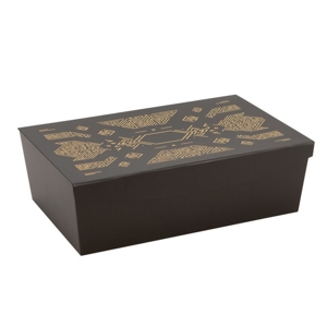 Exkluzívna darčeková krabicaGolden Black Gatsby s magnetom, 35x23x11 cm, Franc...