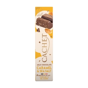 Cachet Čokoládová tyčinka mliečna s karamelom a morskou soľou, Belgicko, 50g